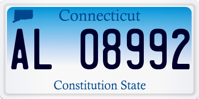CT license plate AL08992