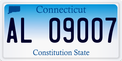 CT license plate AL09007
