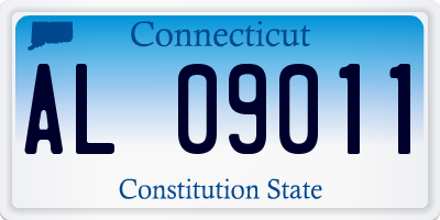 CT license plate AL09011