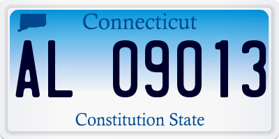 CT license plate AL09013