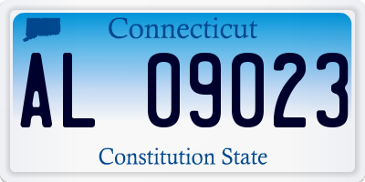 CT license plate AL09023