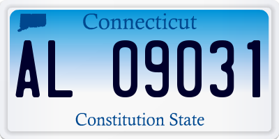 CT license plate AL09031
