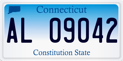 CT license plate AL09042