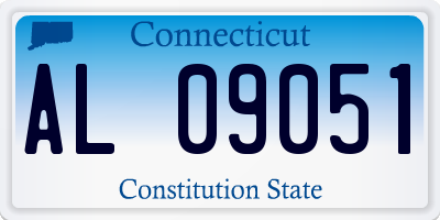 CT license plate AL09051