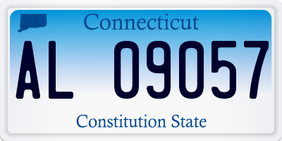 CT license plate AL09057