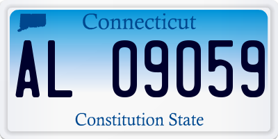 CT license plate AL09059