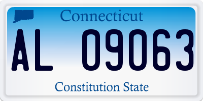 CT license plate AL09063