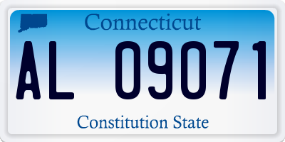CT license plate AL09071