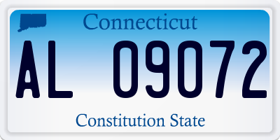 CT license plate AL09072