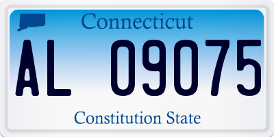 CT license plate AL09075