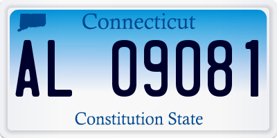 CT license plate AL09081