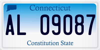 CT license plate AL09087