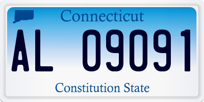 CT license plate AL09091