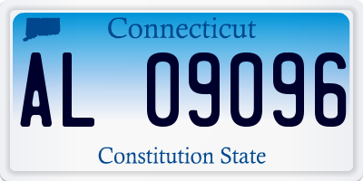 CT license plate AL09096