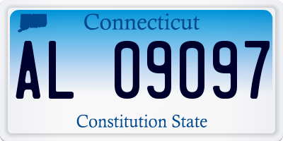 CT license plate AL09097