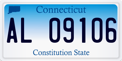 CT license plate AL09106