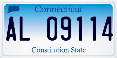 CT license plate AL09114
