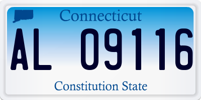 CT license plate AL09116