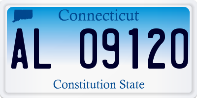 CT license plate AL09120