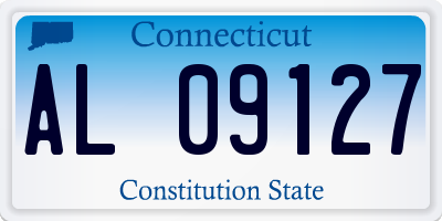 CT license plate AL09127