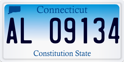 CT license plate AL09134