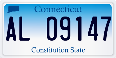 CT license plate AL09147