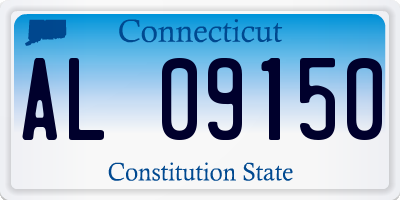 CT license plate AL09150