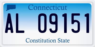 CT license plate AL09151