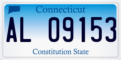 CT license plate AL09153