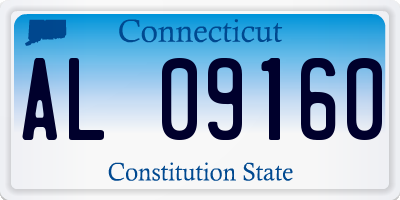 CT license plate AL09160
