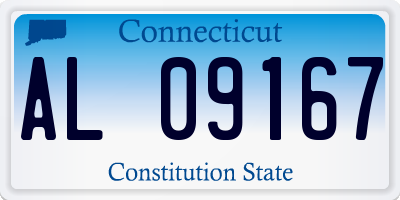 CT license plate AL09167