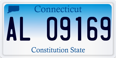 CT license plate AL09169