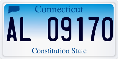 CT license plate AL09170