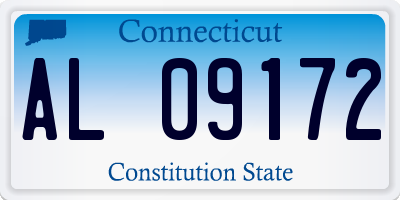 CT license plate AL09172