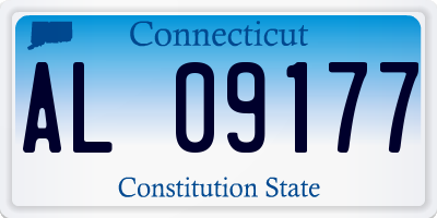 CT license plate AL09177