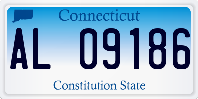 CT license plate AL09186