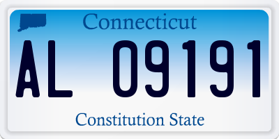 CT license plate AL09191