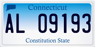 CT license plate AL09193