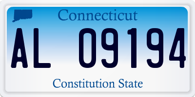 CT license plate AL09194
