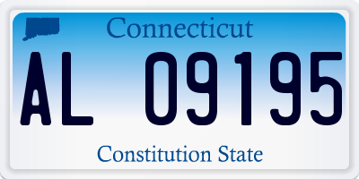 CT license plate AL09195