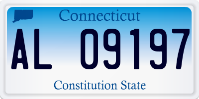 CT license plate AL09197