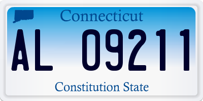 CT license plate AL09211