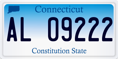 CT license plate AL09222