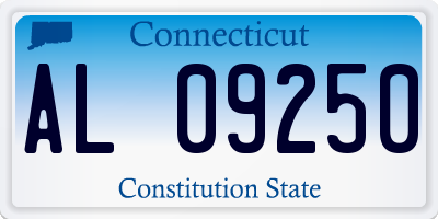 CT license plate AL09250