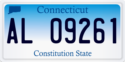 CT license plate AL09261
