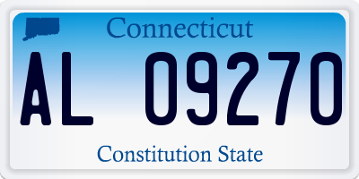 CT license plate AL09270