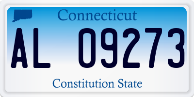 CT license plate AL09273