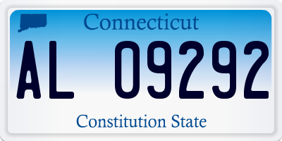 CT license plate AL09292