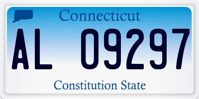 CT license plate AL09297