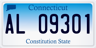 CT license plate AL09301